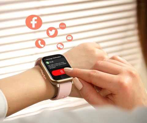 Smartwatch Damski Sx3 Polskie Menu Rozmowy Powiadomienia Puls Sport 300Mah