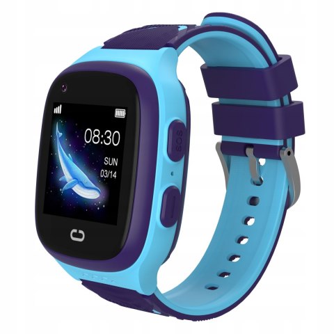 Smartwatch Dla Dzieci 4G Gps, Sim, Telefon, Wideo, Geo, Sms, Ip67 Niebieski