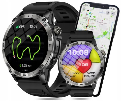 Smartwatch Wenom Explorer Gps, Wodoodporny, Amoled, Rozmowy, Pulsometr