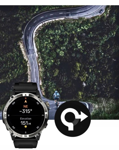 Smartwatch Wenom Explorer Gps, Wodoodporny, Amoled, Rozmowy, Pulsometr
