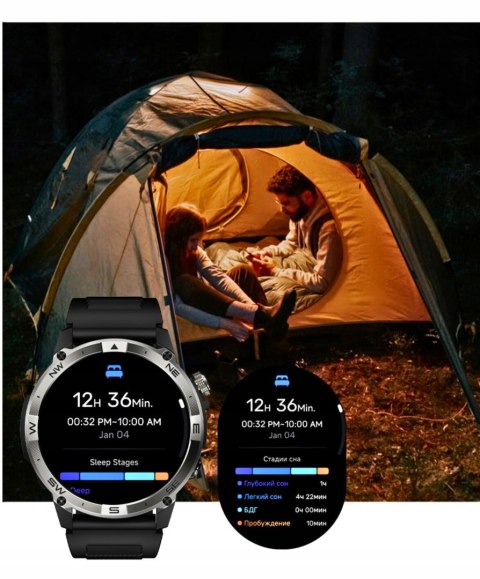 Smartwatch Wenom Explorer Ip68 Gps, Amoled, Pulsometr, Krokomierz, Rozmowy