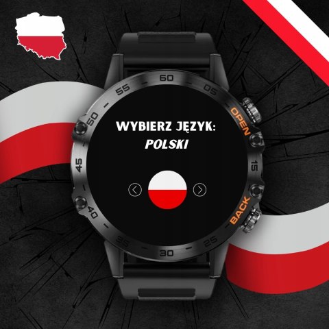 Zegarek Smartwatch Męski 360X Ponad 100 Trybów Sportowych 4 Wersje Interfejsu