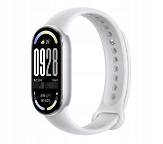 Xiaomi Smart Band 10 Srebrny - Amoled Z 1,72 Cal, Kroki I Tętno, 5 Atm