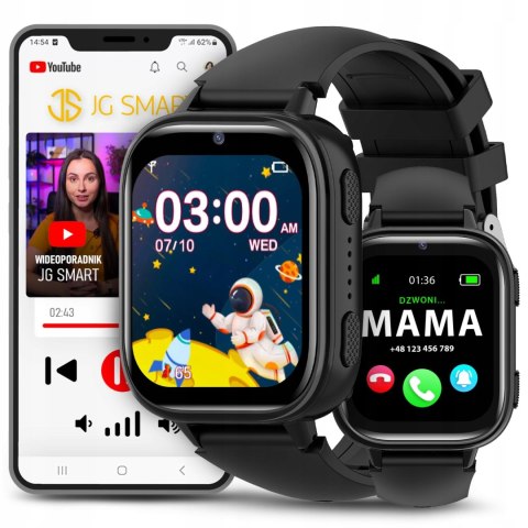 Dziecięcy Smart Watch Jg A26 - Slot Na Kartę Sim, Polskie Menu, 31 Gier