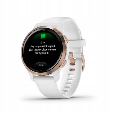 Garmin Venu 2S Biały - Smartwatch Gps Amoled 25 Trybów, 10 Dni Baterii