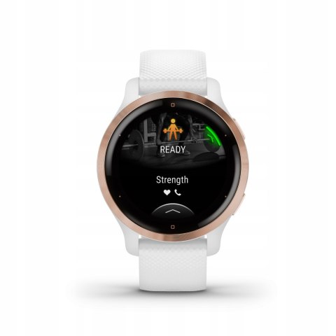 Garmin Venu 2S Biały - Smartwatch Gps Amoled 25 Trybów, 10 Dni Baterii