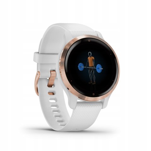 Garmin Venu 2S Biały - Smartwatch Gps Amoled 25 Trybów, 10 Dni Baterii