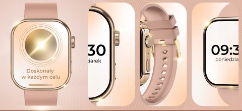 Smartwatch 300Ma Rozmowy, Powiadomienia, Glukoza, 4 Paski Polskie Menu