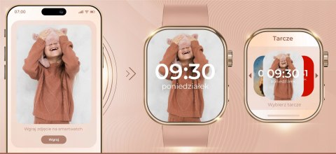 Smartwatch 300Ma Rozmowy, Powiadomienia, Glukoza, 4 Paski, Polskie Menu