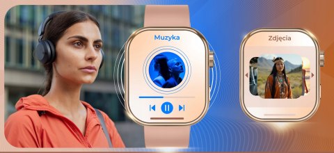 Smartwatch 300Ma Rozmowy, Powiadomienia, Glukoza, 4 Paski, Polskie Menu