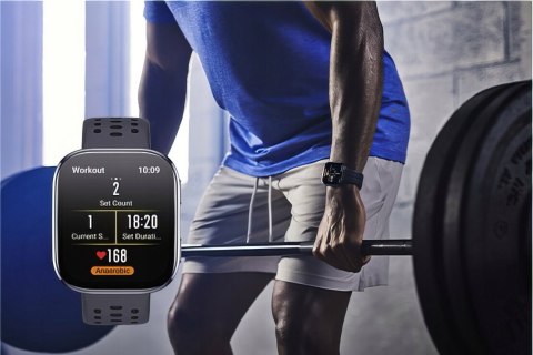 Smartwatch Amazfit Bip 6 Czarny: Amoled 1,97, Gps, 5Atm, 140 Trybów Zdrowia