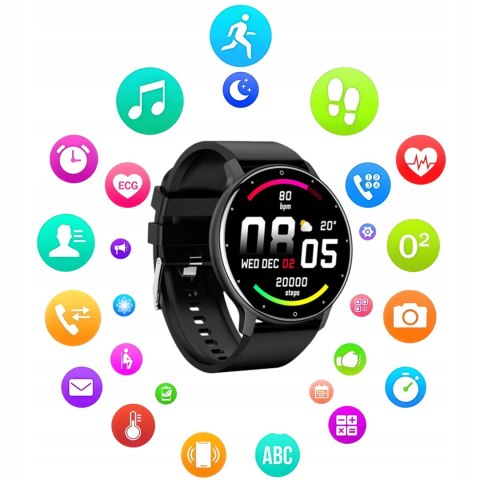 Smartwatch Ciśnieniomierz Ekg, Krokomierz, 7 Trybów, Ios/Android, Polski