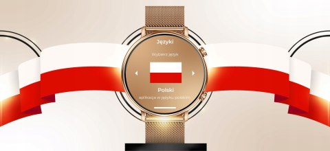 Smartwatch Damski 280Mah Polskie Menu 4 Paski Rozmowy Powiadomienia Sport