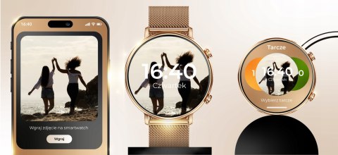 Smartwatch Damski 280Mah Polskie Menu 4 Paski Rozmowy Powiadomienia Sport
