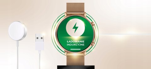 Smartwatch Damski 280Mah Polskie Menu 4 Paski Rozmowy Powiadomienia Sport