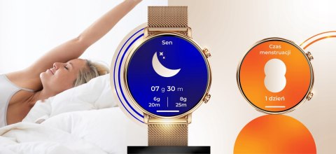 Smartwatch Damski 280Mah Polskie Menu 4 Paski Rozmowy Powiadomienia Sport