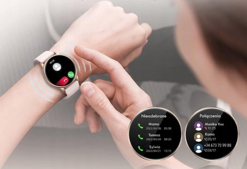 Smartwatch Damski Amoled 2025 Rozmowy Ciśnieniomierz 300Mah Polskie Menu