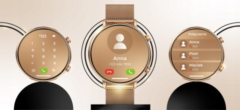 Smartwatch Damski Polski 280Mah 4 Paski: Rozmowy I Powiadomienia, Sport
