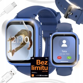 Smartwatch Dziecięcy 31 Gier, Telefon, Aparat, Krokomierz - Polskie Menu