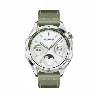 Smartwatch Huawei Watch Gt 4 46Mm Zielony, Ultra 14 Dni Baterii, Gps, 5Atm