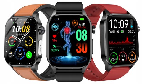 Smartwatch Męski Ekg, Ciśnieniomierz, Pomiar Glukozy, Tętna I Ciśnienia