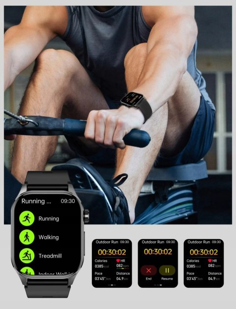 Smartwatch Męski Ekg, Ciśnieniomierz, Pomiar Glukozy, Tętna I Ciśnienia