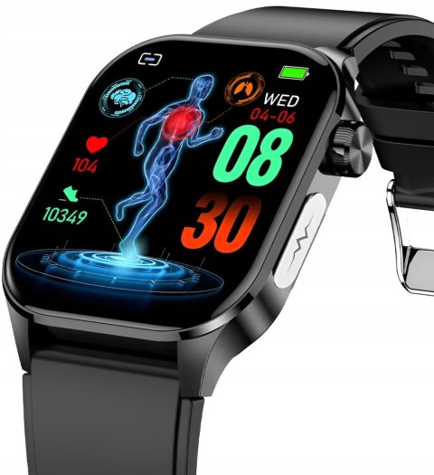 Smartwatch Męski Ekg, Ciśnieniomierz, Pomiar Glukozy, Tętna I Ciśnienia