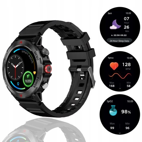 Smartwatch Męski Gps Ip68 Polskie Menu Rozmowy I Monitoring Zdrowia 7 Dni