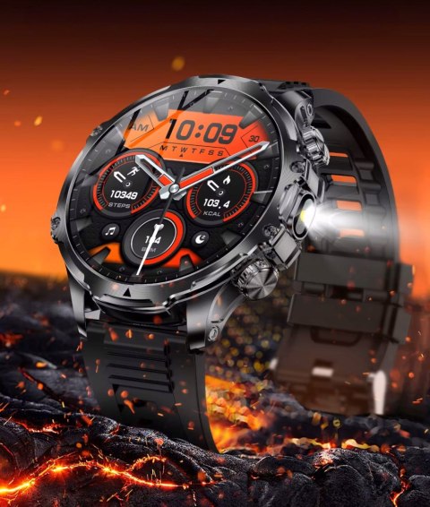 Smartwatch Męski Gps Ip68 - Polskie Menu, Rozmowy, Monitoring Zdrowia 7 Dni