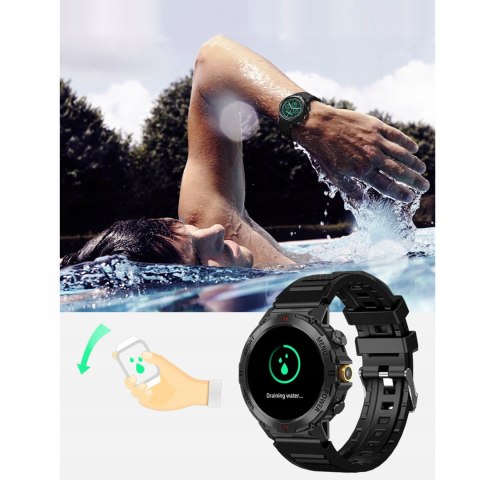 Smartwatch Męski Gps Ip68 - Polskie Menu, Rozmowy, Monitoring Zdrowia 7 Dni