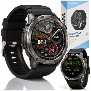 Smartwatch Wenom Explorer Gps Ip68 Amoled Rozmowy Krokomierz Pulsometr