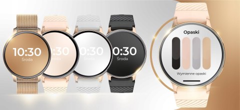 Smartwatch Z Polskim Menu, Rozmowy, Powiadomienia, Sport - 280Mah, 4 Paski
