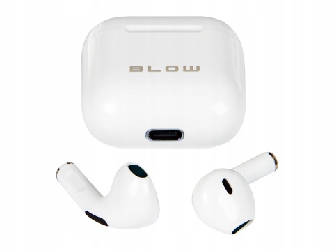 Bezprzewodowe Słuchawki Douszne Bluetooth 5.3 z Mikrofonem X-BASS Białe