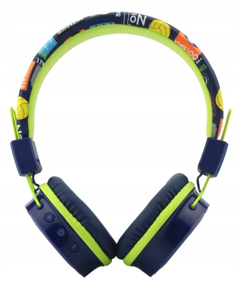 Bezprzewodowe słuchawki Bluetooth dla dzieci GoGEN HBTM32P/BL z mikrofonem
