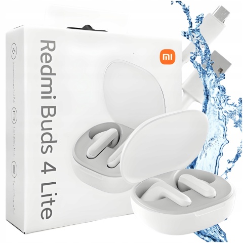 Bezprzewodowe słuchawki Xiaomi Redmi Buds 4 Lite, Bluetooth 5.3, IP54