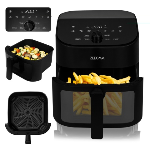 Beztłuszczowa Frytkownica XXL Knapper Chef 6,5L 1600W z Okienkiem