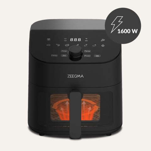 Beztłuszczowa Frytkownica XXL Knapper Chef 6,5L 1600W z Okienkiem