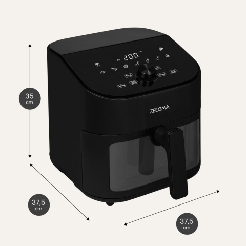 Beztłuszczowa Frytkownica XXL Knapper Chef 6,5L 1600W z Okienkiem