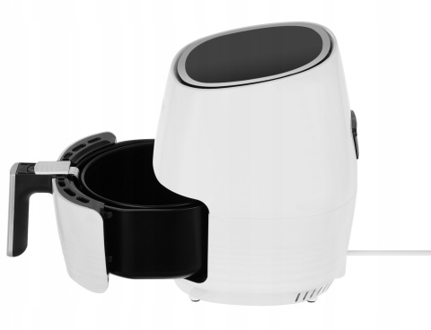 Beztłuszczowa frytkownica 2,5L z LED, 5 programów, dotykowy panel, biały