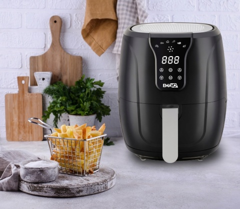 Frytkownica Beztłuszczowa EMAVO 1300W XL - 8 Programów, Zdrowe Gotowanie
