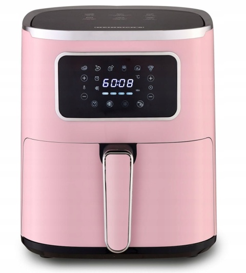 Frytkownica Beztłuszczowa HEINRICH'S HFR 8216 5L Różowa 1450W LED