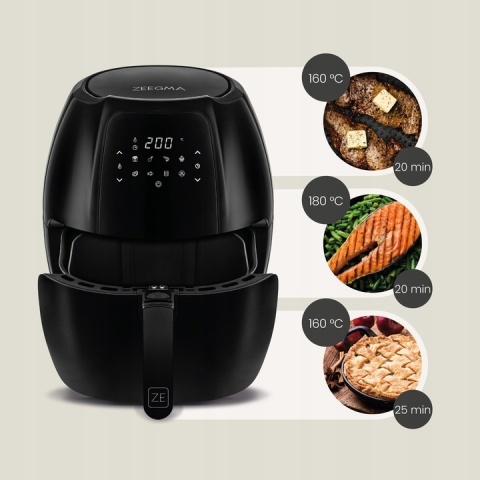 Frytkownica Beztłuszczowa Zeegma Knapper Grand 7.7L 1800W LCD Timer