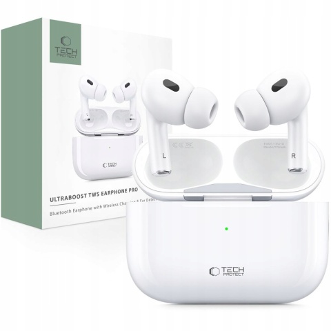 Słuchawki Bluetooth TWS Tech-Protect UltraBoost z Indukcyjnym Ładowaniem