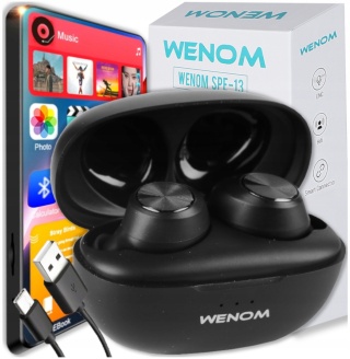 Słuchawki Bluetooth Wenom SPE-13 | Wodoodporne, Dźwięk HD, Ergonomiczne