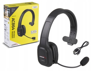 Słuchawki bezprzewodowe Audiocore AC864 z mikrofonem do call center