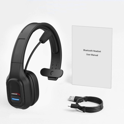 Słuchawki bezprzewodowe Audiocore AC864 z mikrofonem do call center