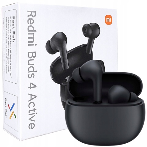 Słuchawki Xiaomi Redmi Buds 4 Active Bezprzewodowe Dokanałowe Czarne