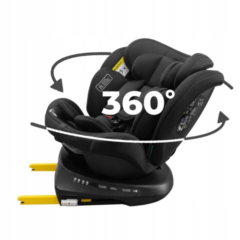 Fotelik Obrotowy 360° Isofix I-Size 0-36 Kg Z Memory Foam Rosnący 40-150 Cm