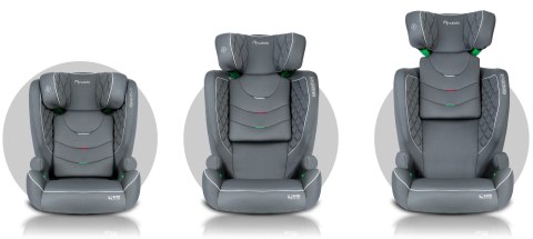 Fotelik Samochodowy Nukido Louis Isofix 15-36Kg 12-Stopniowa Reg.Zagłówka