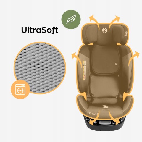 Fotelik Samochodowy Tulano 360° Isofix I-Size Od 0 Do 12 Lat, Rwf Do 4 Roku
